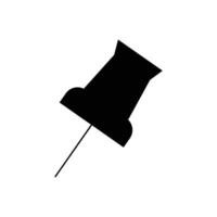 Push pin isolated on white vector