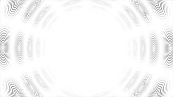 white color simple and elegant moving circular shapes with 3d depth tunnel seamless design geometrical background video