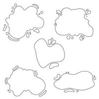 A simple blob design without color vector