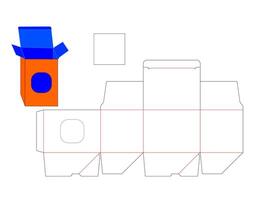 Round Rectangle Shape Window Box LASER CUT files vector