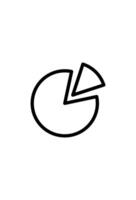 icon cake diagram for design vector
