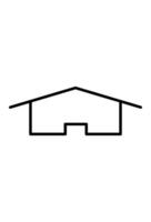 simple warehouse icon for design vector