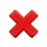 A vibrant crimson cross symbol with a layered effect against a white and stark setting is displayed transparent background png