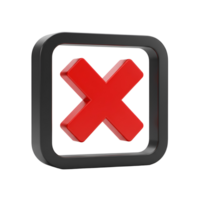 A red cross symbol inside a square frame with rounded edges on a plain white setting space image transparent background png