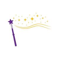 Wand Magic stick sparkle vector