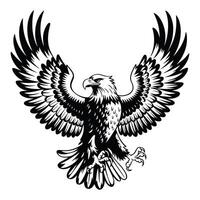 Eagle symbol illustration featuring a bold and dynamic design. Icon design isolated on a white background. illustration vector