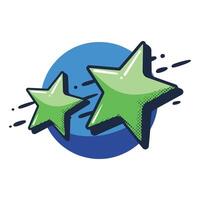 Cartoon shooting star with a gradient background. A whimsical design featuring a bright star with a glowing trail, perfect for dreamy and magical themes. vector
