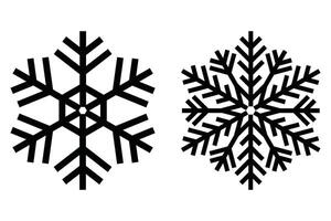 Stylized Snowflake Logo Emblem for Winter vector