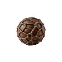 A single peppercorn with a textured surface and a round shape against a plain simple backdrop transparent background png