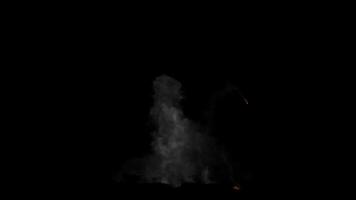 explosion isolated background flame particle texture motion video