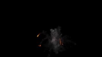 isolated background flame particle texture motion explosion video