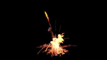 flammable particle explosion isolated texture background video