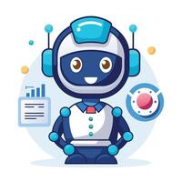 Friendly robot assistant with data analysis and support vector