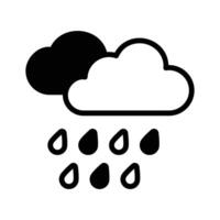 Get this amazing icon of raining in modern style. . vector
