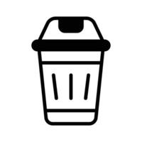 Get this amazing icon of dustbin in modern design style. . vector