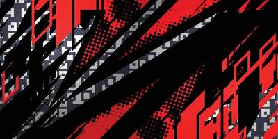 Dark red background with sports car abstract pattern vector