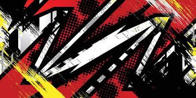 Vinyl car wrap abstract racing graphics background design and stickers vector