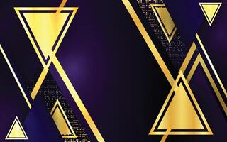 Gold color fancy geometry background vector