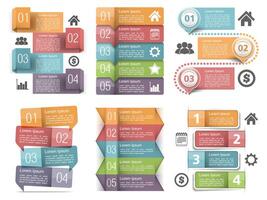 Infographic elements with numbers, icons and place for text vector