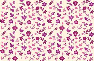 Floral print and seamless pattern illustration with decorative botanical design background backdrop vector