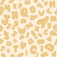 English alphabet letters seamless pattern vector
