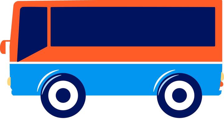 Illustration of Metro Mini Bus. Old Public Transportation in Jakarta Indonesia