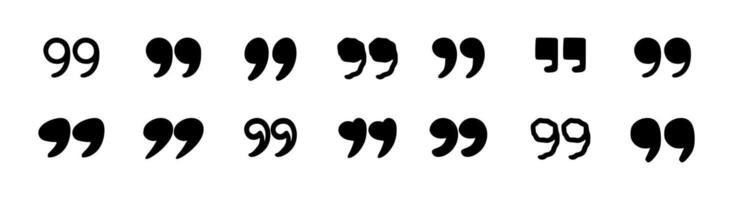 Doodle quotation mark. Hand drawn comma set for speech bubble. comic apostrophe icon for conversation. Sketch scribble sign. Punctuation symbol on white background vector
