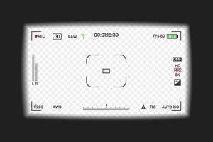 Camera viewfinder or photo frame recorder flat style design illustration vector