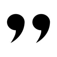 Quotes speech marks punctuation typographic, pair black quotation marks vector