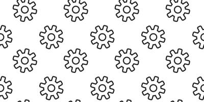 Gear patterns creating a repetitive design for industrial-themed backgrounds and projects vector