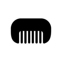 Comb glyph icon isolated. Comb stock icon for web, mobile app and ui design vector