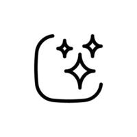 Shine or sparkle icon. perfect for graphic design elements, website icons, app design, and more vector