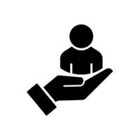 Customer retention icon on white background. vector