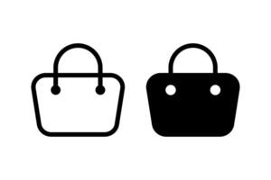 shopping bag icon set. Perfect for ecommerce websites, mobile apps vector