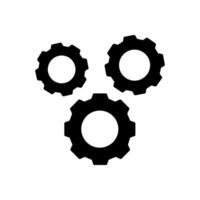 Setting gears icon. Cogwheel group. Gear design collection on white background vector