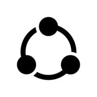 Connection icon. Hub network connection isolated on blank background. illustration. vector