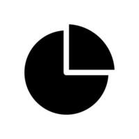 Pie chart icon vector