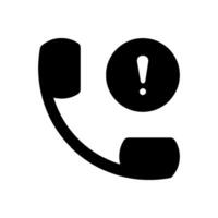 Call Error icon vector