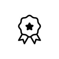 Award badge with star icon. Perfect for use in graphic design, web design, or print projects related to achievement, recognition, quality, and excellence vector