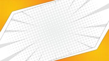 Bright Yellow Comic Book Style Background with Halftone Pattern vector