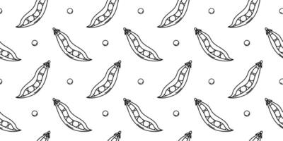 Unique pattern design featuring peas and circles on a white background vector