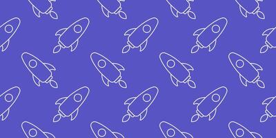 Spaceships in a vivid pattern create a lively backdrop for creativity and innovation vector