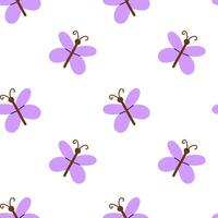 Colorful butterfly pattern on a white background for creative projects vector