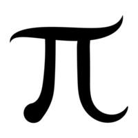 Greek letter pi, elegant pi symbol perfect for math, science vector