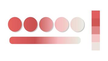 Abstract gradient background with Red, Rose Red, Rose Quartz, Ivory color palette. Abstract illustration with gradient blur design. Blurred colored abstract background. Colorful gradient illustration vector