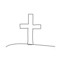 Continuous single line art drawing one line illustration art on corpus christi vector