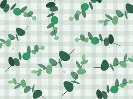 leaf's wall art illustration background. Foliage line art drawing with abstract shape. vector