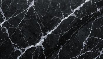 A close-up view of patterned black and white marble, showcasing natural textures and elegance, suitable for various design projects. photo