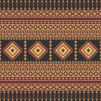 Yellow geometric abstract seamless ethnic pattern. vector