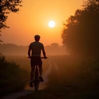 Evening Air Bicycle Journey photo
